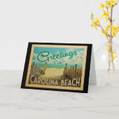 カロライナビーチヴィンテージトラベル カード (黄色い花)