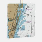 カロライナビーチNCグラフ セラミックオーナメント (右)