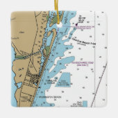 カロライナビーチNCグラフ セラミックオーナメント (正面)