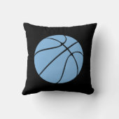 カロライナブルーバスケットボール名前をカスタムする装飾用クッション クッション (裏面)