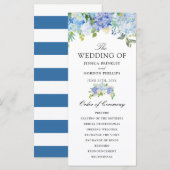 カロライナブルームブーケ | 花の結婚式プログラム プログラム (正面/裏面)