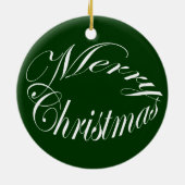 カロライナミソサザイのクリスマスのオーナメント セラミックオーナメント (裏面)