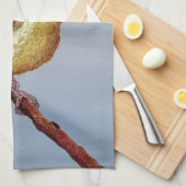 カロライナミソサザイの皿タオル キッチンタオル (四つ折り)