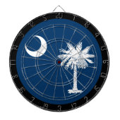 カロライナ州旗ダーツボード&サウスカロライナ/ゲーム ダーツボード (正面)