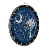 カロライナ州旗ダーツボード&サウスカロライナ/ゲーム ダーツボード (正面左)