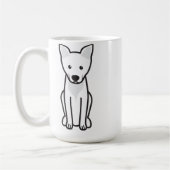 カロライナ犬の漫画 コーヒーマグカップ (左)