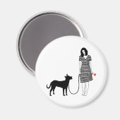 カロライナ犬 マグネット (正面/裏面)