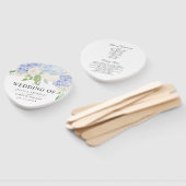 カロライナ開花ブーケ |結婚式 プログラム ハンドファン (組立なし)