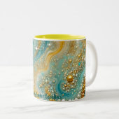 カロライナ～イースター抽象芸術パターン～ ツートーンマグカップ (正面右)