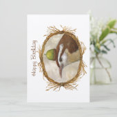 カロライナ・ウォレン付きフラットバースデーカード (スタンド正面)