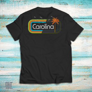 カロライナ コースト レトロ サンセット ビンテージ 70年代 80年代 ビーチ Tシャツ