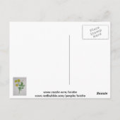 カロライナ・ジャスミン植物芸術 ポストカード (裏面)