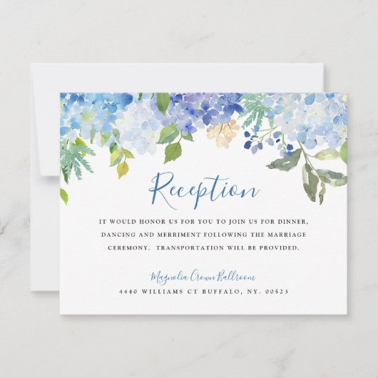 カロライナ ブルーム | レセプション 招待状 (正面)