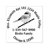 カロライナ《鳥》アメリカゴガラファミリーホ連絡ーム情報 セルフインキングスタンプ (デザイン)