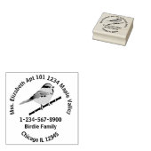 カロライナ《鳥》アメリカゴガラファミリーホ連絡ーム情報 ラバースタンプ (押印)