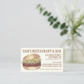 カロライナBBQプルポークバーベキューサンドイッチシェフ 名刺 (スタンド正面)