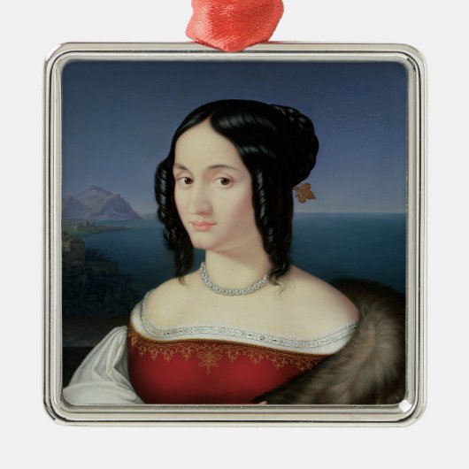 カロライナGrossiの芸術家の最初の妻 メタルオーナメント (正面)