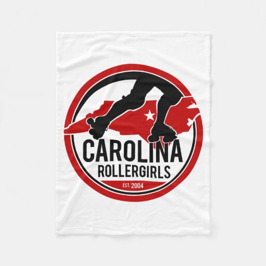 カロライナRollergirlsのフリースブランケット フリースブランケット (正面)