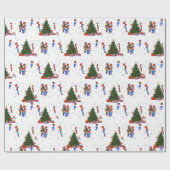 カロラーとクリスマスツリー ラッピングペーパー (フラット)