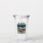 カロラーズとミュージシャンのグループ通りコーナー アクリルタンブラー (裏面)