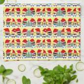 カロラーズクリスマス キッチンタオル (折り畳み)