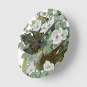 カロリナピジョンオードボンモーニング鳩 ラウンド壁時計 (傾斜)