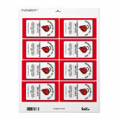 カロリモダンー紙ペッパー熱タレーベル ラベル (フルシート)