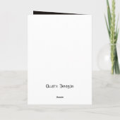 カロリングエイリアンクリスマスカード カード (裏面)