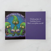 カロリングエイリアンクリスマスカード カード (内部)