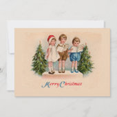 カロリングキッズクリスマスパーティの招待状 招待状 (正面)