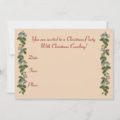 カロリングキッズクリスマスパーティの招待状 招待状 (裏面)