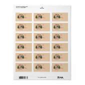 カロリングキッズクリスマスプレゼントラベルシール ラベル (フルシート)