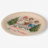 カロリングキッズクリスマス紙プレート ペーパープレート (アングル)