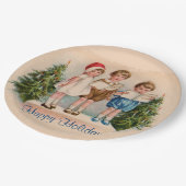 カロリングキッズホリデイ紙プレート ペーパープレート (アングル)