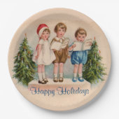 カロリングキッズホリデイ紙プレート ペーパープレート (正面)