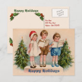 カロリング子ビクトリアンヴィンテージはがき シーズンポストカード (正面/裏面)