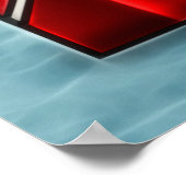 カロリング雪だるまの壁/ドア/窓 ポスター (角)