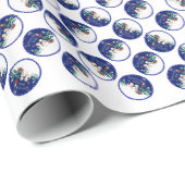 カロリング雪だるま ラッピングペーパー (ロールコーナー)