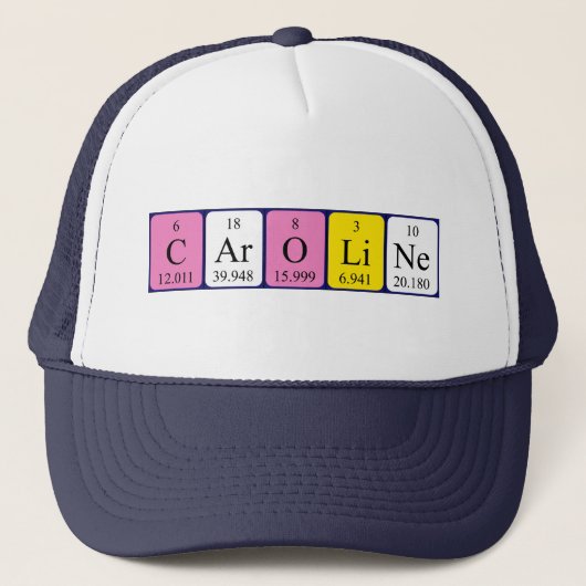 カロリン周期表名hat キャップ (正面)