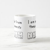 カロリン周期表名mug コーヒーマグカップ (中央)