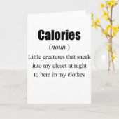 カロリーの真の定義 カード (黄色い花)