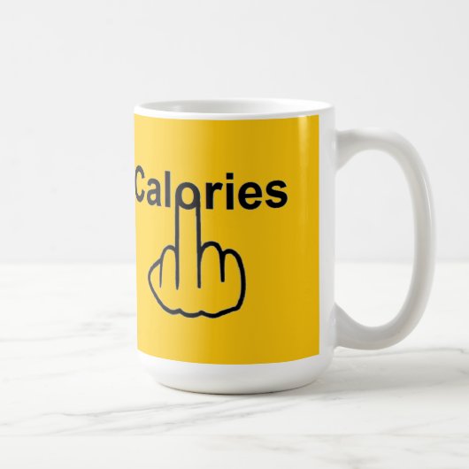 カロリーを弾いているマグの鳥 コーヒーマグカップ (右)