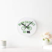 カロリーを消費しない油 ラウンド壁時計 (ホーム)