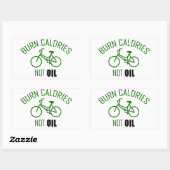 カロリーを消費しない油 長方形シール (シート)