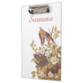 カロリータートル鳩ファミリーアパーソナライズされたート クリップボード (左)