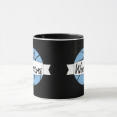 カロリーブルーバスケッカスタムトボールチーム名監督 マグカップ (中央)