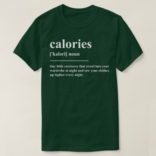 カロリー定義 Tシャツ (デザイン正面)