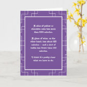 カロリー意識の誕生日？ カード (黄色い花)