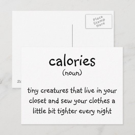 カロリー ポストカード (正面/裏面)