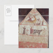 カロンの公園と行列 ポストカード (正面/裏面)